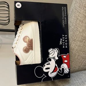NWT Disney Character Court Sneakers Size 8 Mickey Ears